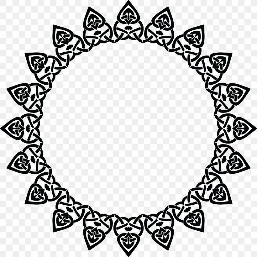 Picture Frames Clip Art, PNG, 4000x4000px, Picture Frames, Art, Black, Black And White, Celtic Knot Download Free