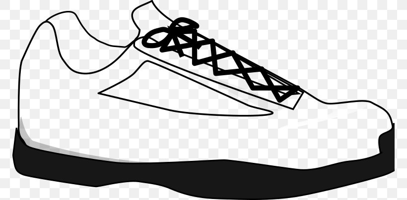 Sneakers Clip Art Sports Shoes Converse, PNG, 770x404px, Sneakers, Area, Artwork, Athletic Shoe, Black Download Free