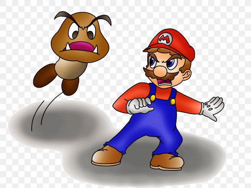 Super Mario 64 Super Mario Bros. Goomba Sonic The Hedgehog, PNG, 900x675px, Mario, Cartoon, Character, Fictional Character, Finger Download Free
