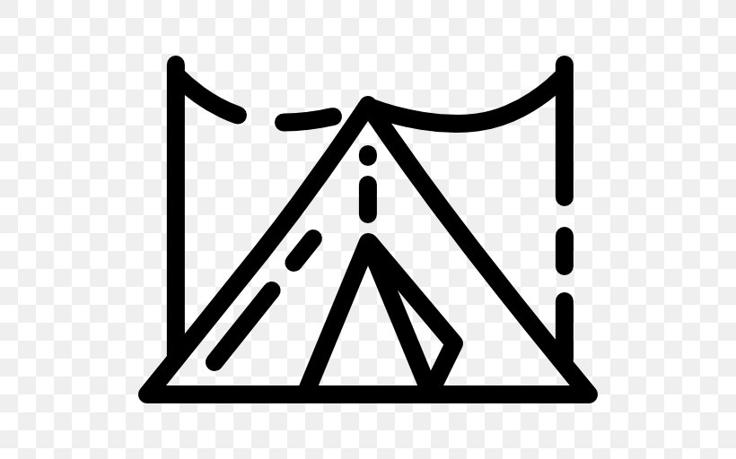Tent Camping Travel Campsite Clip Art, PNG, 512x512px, Tent, Area, Black, Black And White, Brand Download Free