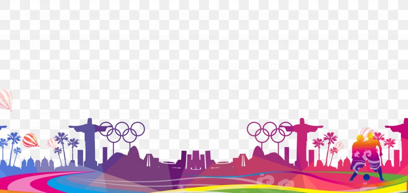 2016 Summer Olympics Torch Relay Rio De Janeiro, PNG, 3523x1667px, Rio De Janeiro, Drawing, Magenta, Olympic Games, Olympic Poster Download Free