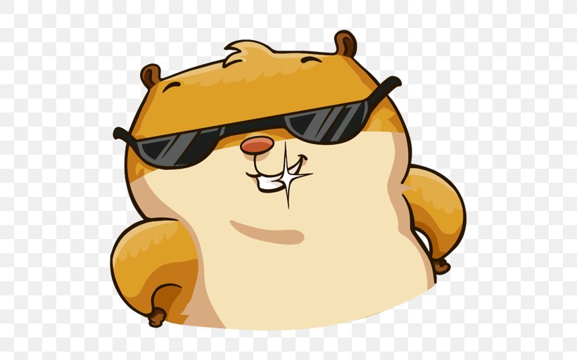 Golden Hamster Gerbil Sticker Rodent, PNG, 512x512px, Hamster, Cartoon, European Hamster, Eyewear, Food Download Free