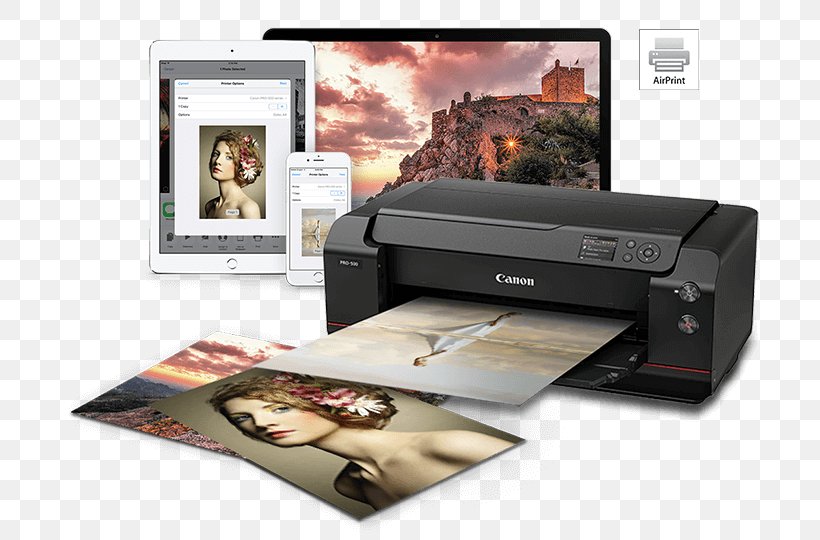 Inkjet Printing Canon Printer Imageprograf, PNG, 700x540px, Inkjet Printing, Airprint, Canon, Compact Photo Printer, Digital Photo Professional Download Free