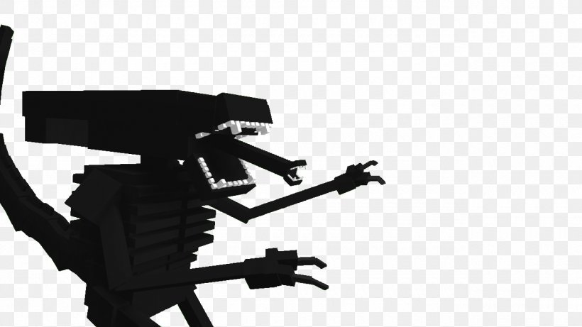 Minecraft Alien Predator Video Game Dead Rising, PNG, 1280x720px, Minecraft, Alien, Aliens, Black, Black And White Download Free