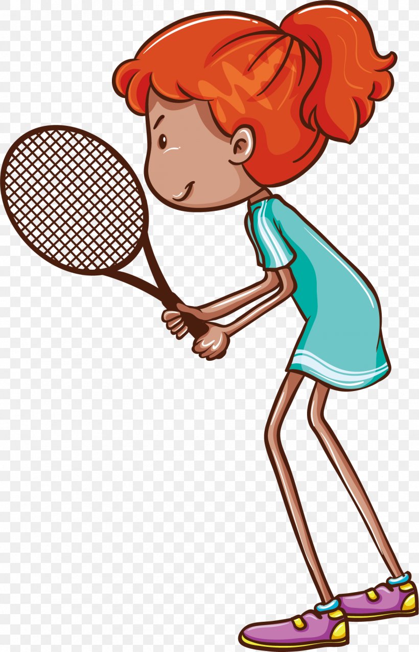 Tennis Player Drawing Illustration, PNG, 1303x2026px, Watercolor, Cartoon, Flower, Frame, Heart Download Free