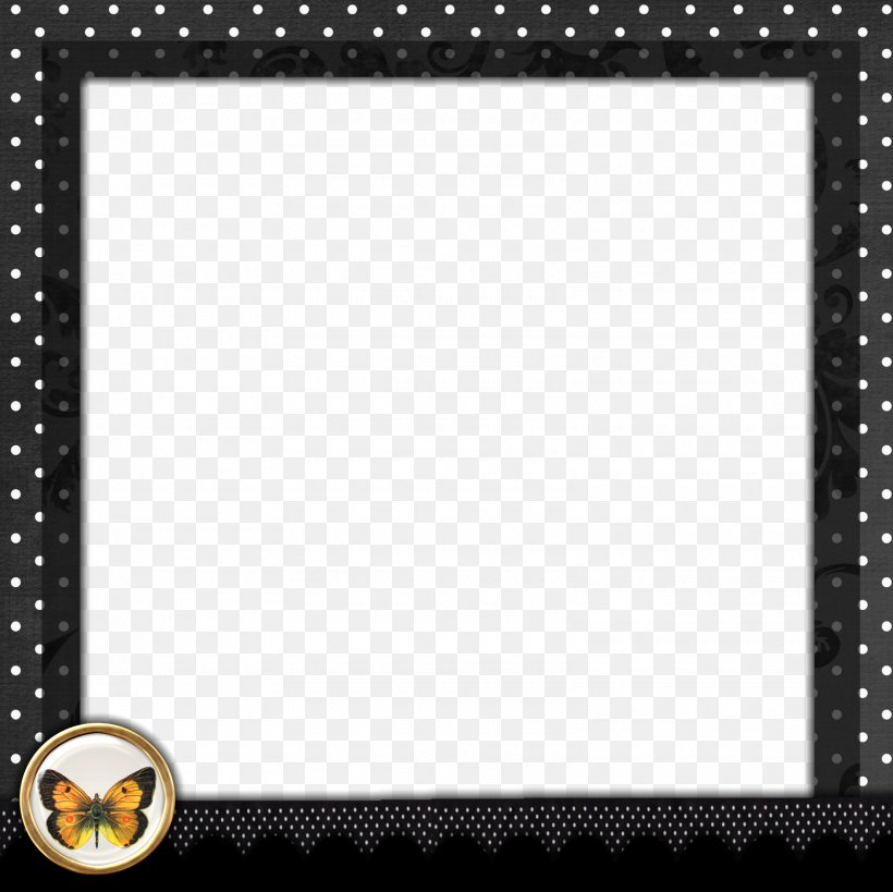 Borders And Frames Picture Frame Polka Dot Clip Art, PNG, 1600x1600px, Borders And Frames, Black And White, Decorative Arts, Free Content, Games Download Free