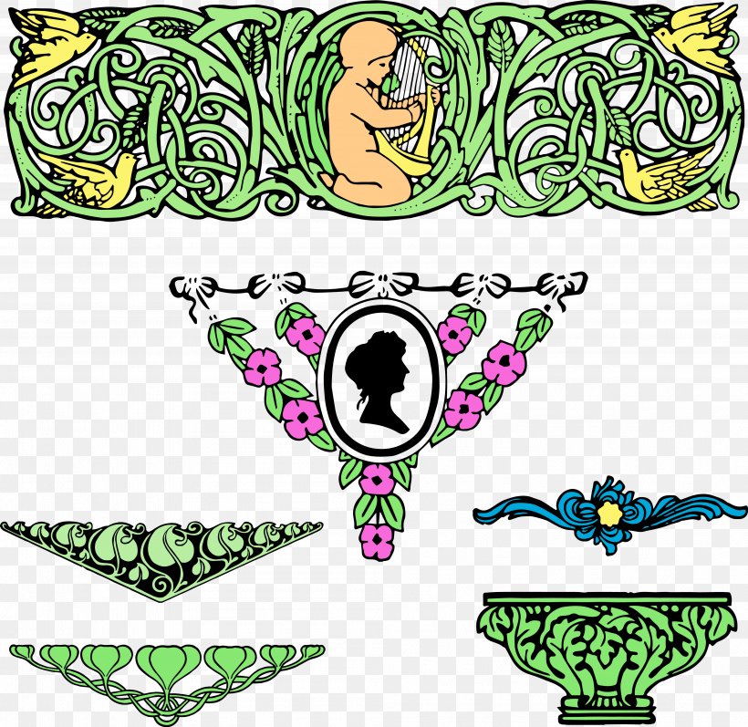 Borders And Frames Silhouette Clip Art, PNG, 3979x3871px, Borders And Frames, Art, Art Deco, Art Nouveau, Artwork Download Free