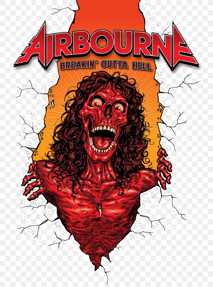 Airbourne Breakin' Outta Hell Phonograph Record Album Artist, PNG, 800x1100px, Airbourne, Album, Art, Artist, Cartoon Download Free