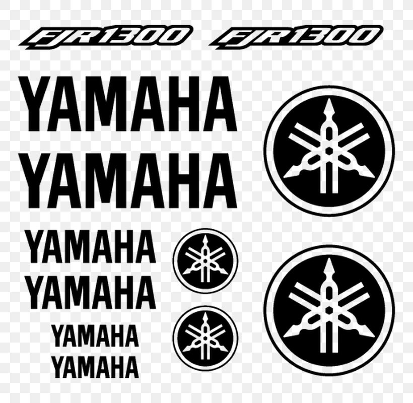 Yamaha YZF-R1 Yamaha Motor Company Yamaha Corporation Decal Sticker, PNG, 800x800px, Yamaha Yzfr1, Allterrain Vehicle, Area, Black, Black And White Download Free