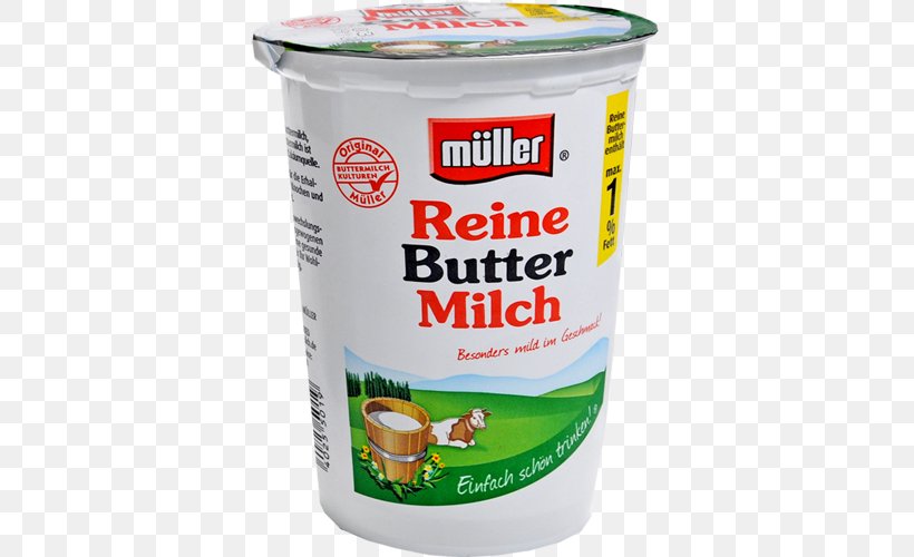 Buttermilk Soured Milk Müller Supermarket, PNG, 500x500px, Buttermilk, Cheese, Cream, Cup, Dairy Product Download Free