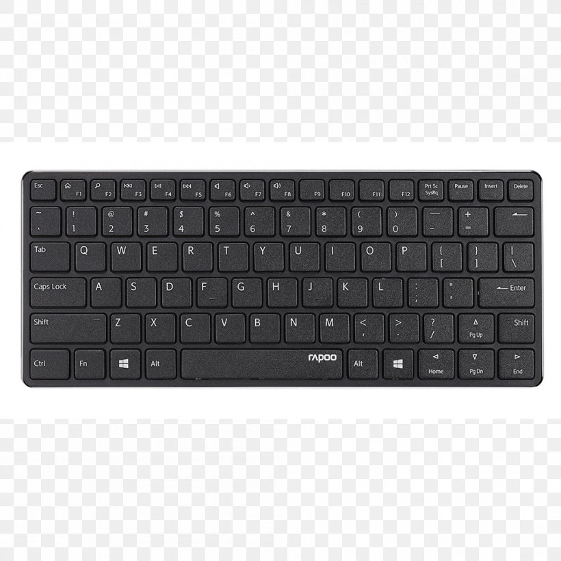 Computer Keyboard Laptop Computer Mouse Rapoo Bluetooth, PNG, 1000x1000px, Computer Keyboard, Bluetooth, Computer, Computer Accessory, Computer Component Download Free