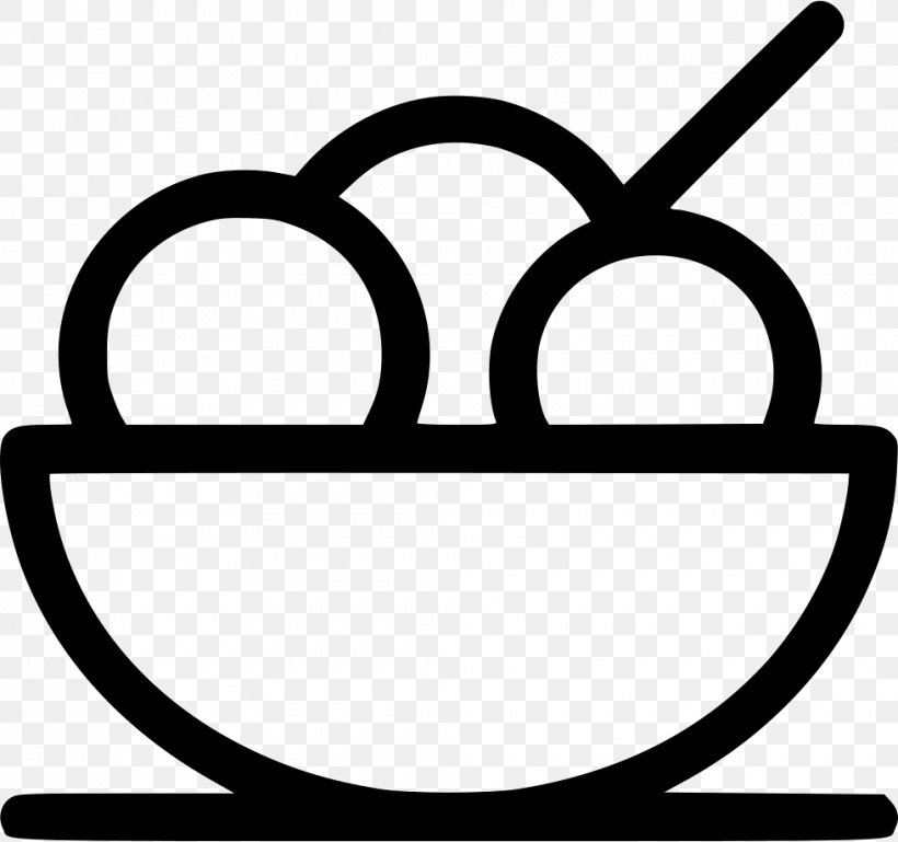 Ice Cream Clip Art, PNG, 980x920px, Ice Cream, Area, Black And White, Bowl, Cocktail Download Free