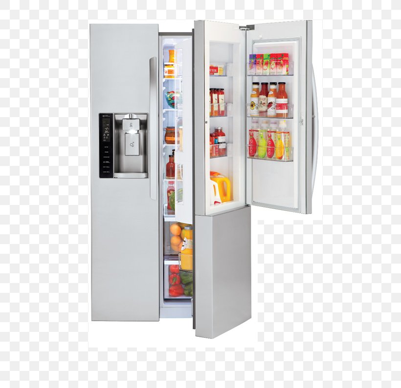 Refrigerator LG LSXS26366 LG Electronics GLC8839SCLg Réfrigérateur Multi Portes Lg GLC8839SC Door In Door Home Appliance, PNG, 498x795px, Refrigerator, Cubic Foot, Door, Home Appliance, Ice Makers Download Free