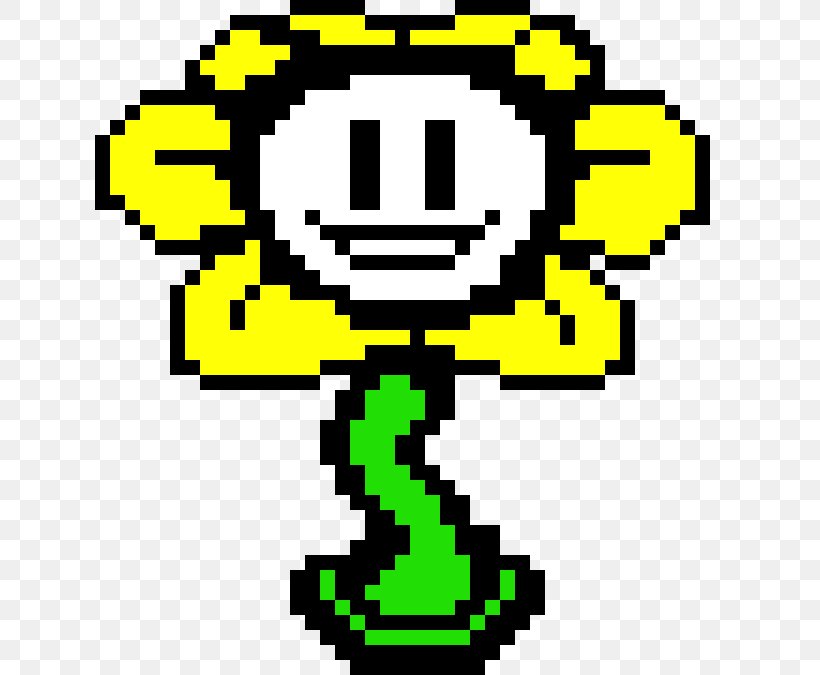 Undertale Flowey Pixel Art Bead, PNG, 630x675px, Undertale, Area, Art, Artist, Bead Download Free