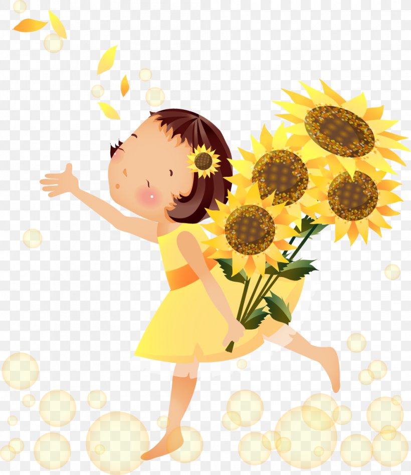Common Sunflower Drawing Cartoon, PNG, 992x1147px, Common Sunflower, Art,  Cartoon, Child, Daisy Family Download Free