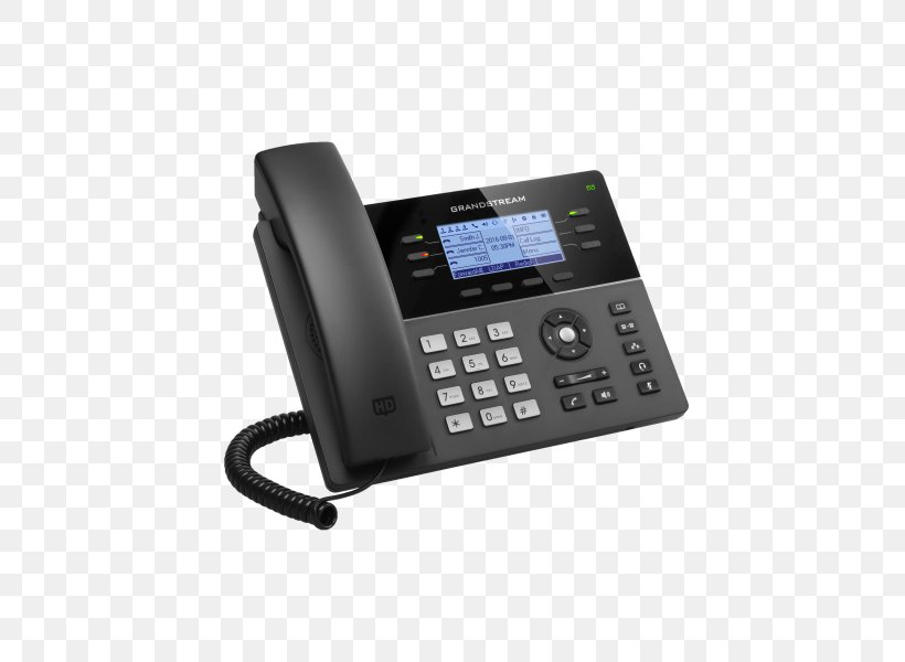 Grandstream GS-GXP1760 Mid-Range IP Phone With 6 Lines VoIP Phone And Device Grandstream Networks Voice Over IP Telephone, PNG, 600x600px, Voip Phone, Answering Machine, Business Telephone System, Caller Id, Corded Phone Download Free