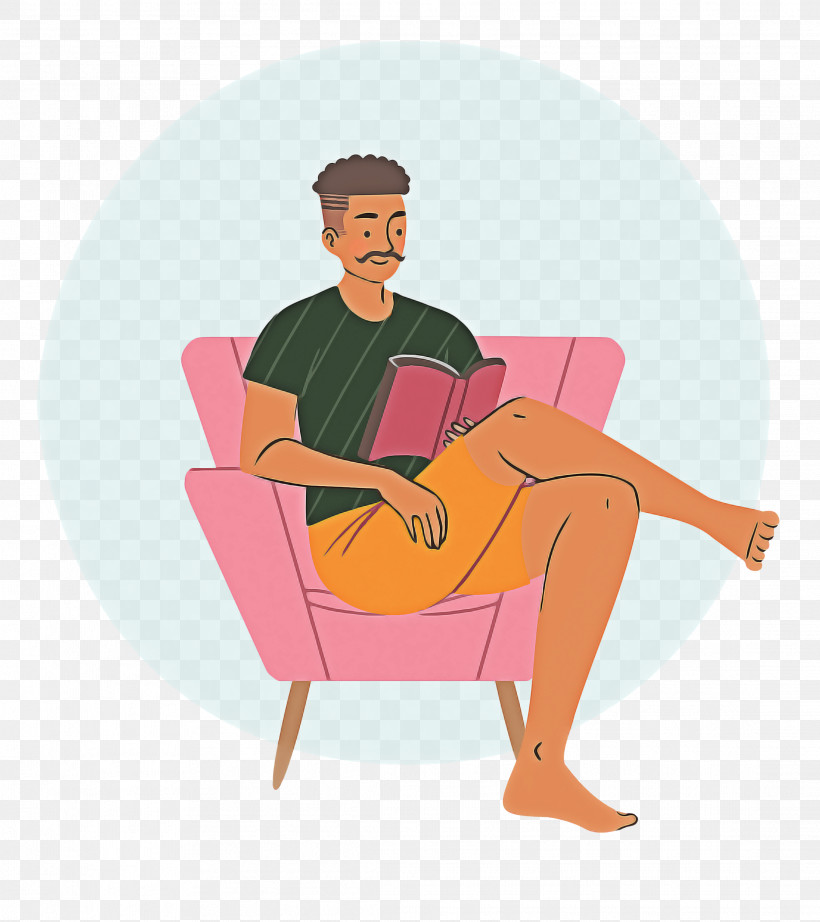 Reading Book Free Time Sofa, PNG, 2222x2500px, Reading Book, Behavior, Cartoon, Chair, Free Time Download Free