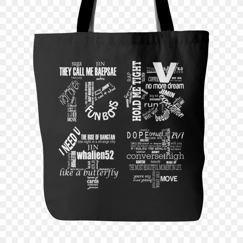 Tote Bag T-shirt Clothing Accessories, PNG, 1024x1024px, Tote Bag, Apron, Bag, Black And White, Brand Download Free