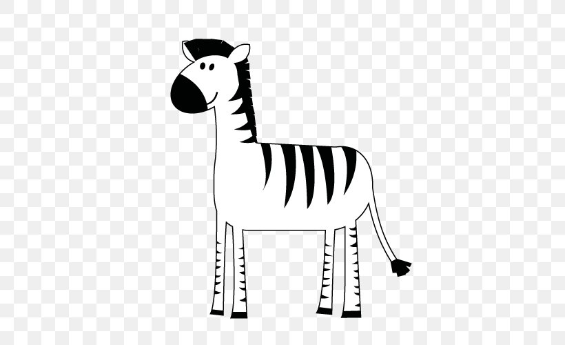 Free Vector Zebra Pull Material, PNG, 500x500px, Zebra, Black, Black And White, Blog, Cartoon Download Free
