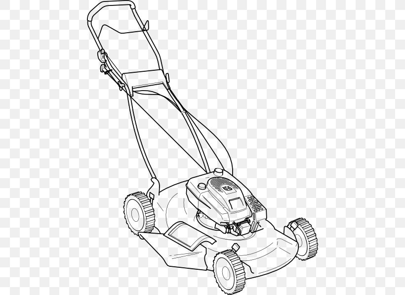 Lawn Mowers Small Engine Repair Clip Art, PNG, 468x596px, Lawn Mowers, Artwork, Automotive Design, Black And White, Cutting Download Free
