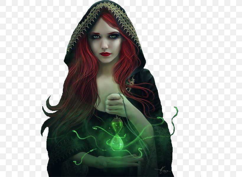 Witchcraft Boszorkány Magic Werewolf Red Hair, PNG, 543x600px, Witchcraft, Art, Black Hair, Curse, Fantasy Download Free