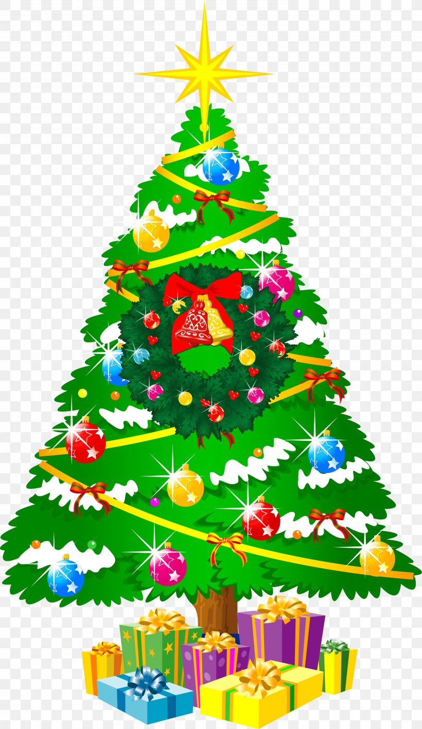 Christmas Tree Clip Art, PNG, 2994x5175px, Christmas, Art, Branch ...