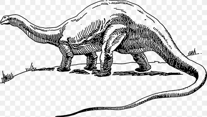 Apatosaurus Tyrannosaurus Brontosaurus Stegosaurus We're Back! A Dinosaur's Story, PNG, 2400x1362px, Apatosaurus, Animal Figure, Artwork, Black And White, Brontosaurus Download Free
