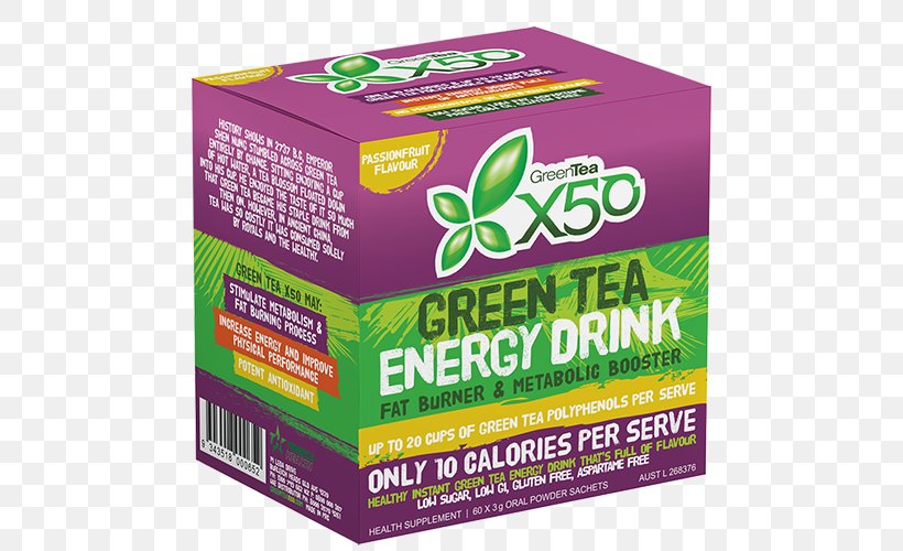 Green Tea Energy Drink Dietary Supplement Health Shake, PNG, 500x500px, Green Tea, Bodybuilding Supplement, Brand, Catechin, Dietary Supplement Download Free