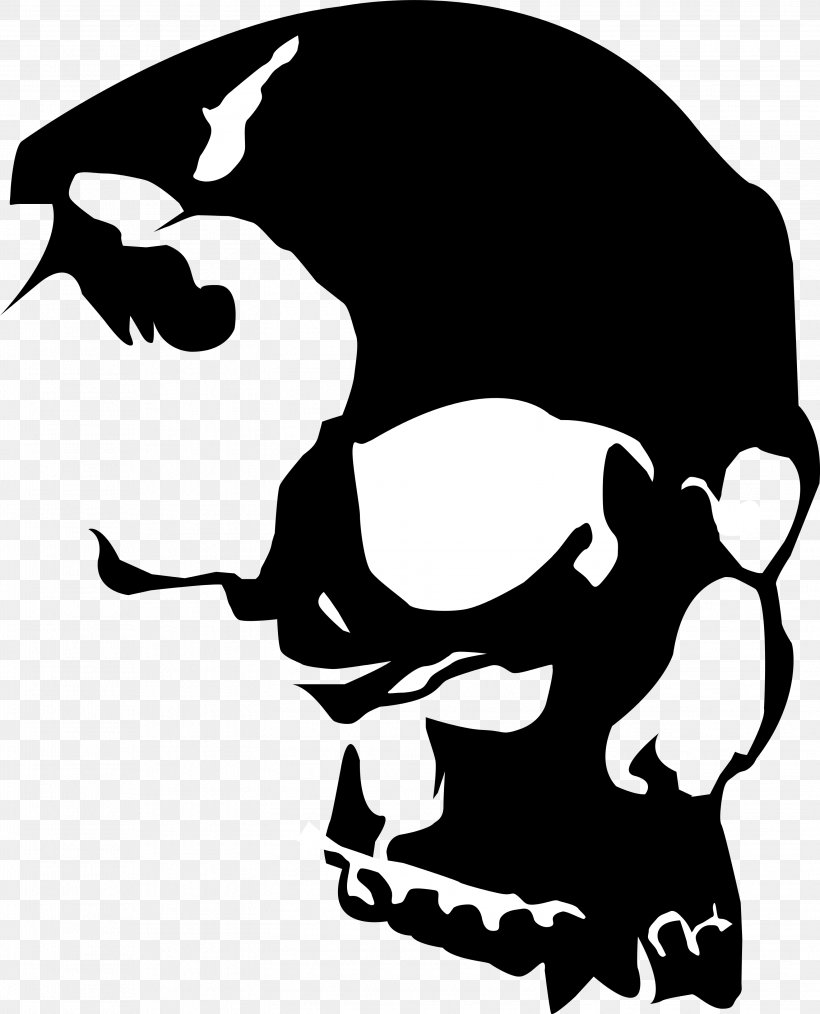 Clip Art Skull Illustration Silhouette Drawing, PNG, 3103x3838px, Skull, Art, Automotive Decal, Blackandwhite, Drawing Download Free
