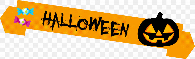 Happy Halloween Banner, PNG, 4011x1216px, Happy Halloween Banner, Banner, Logo, Meter, Sign Download Free