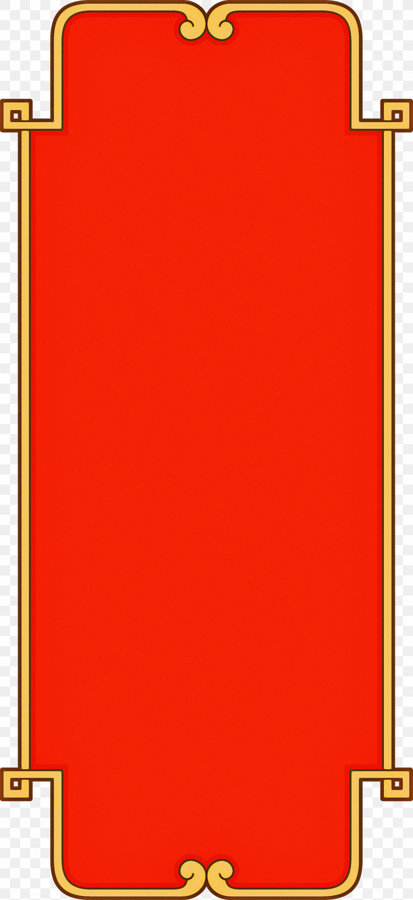 Simple Frame, PNG, 1811x3939px, Simple Frame, Orange, Rectangle, Red, Square Download Free
