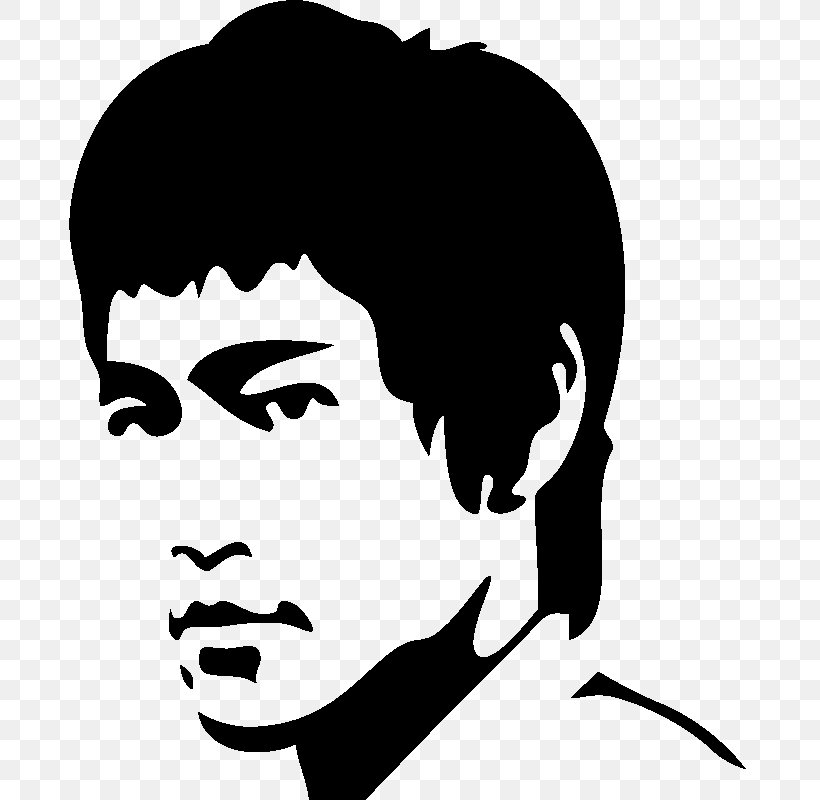 Stencil Wall Decal Painting Art Drawing, PNG, 800x800px, Stencil, Art, Black, Black And White, Bruce Lee Download Free