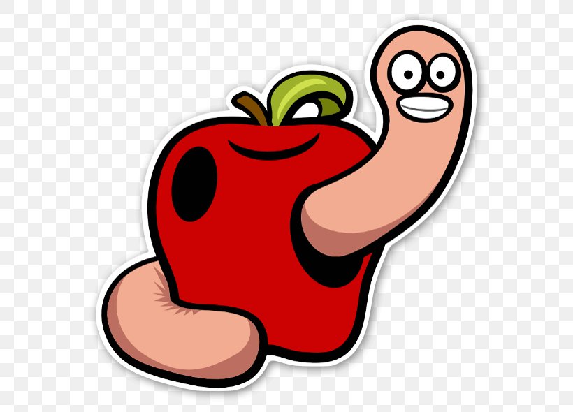 Worm Apple, PNG, 600x590px, Watercolor, Cartoon, Flower, Frame, Heart Download Free