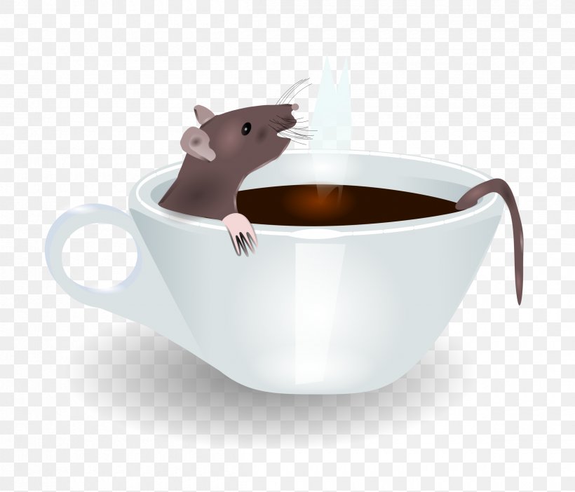 Coffee Cup Laboratory Rat Cafe, PNG, 2400x2057px, Coffee, Black Rat, Cafe, Coffee Bean, Coffee Cup Download Free