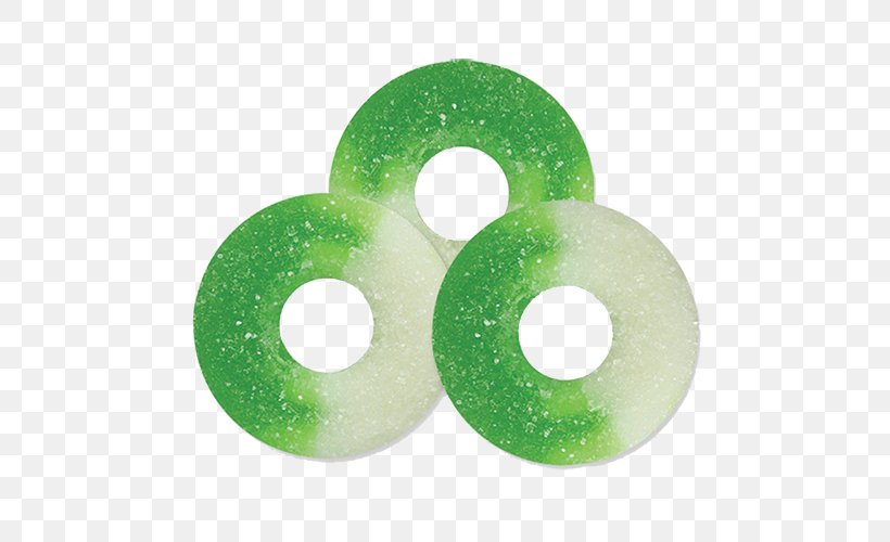 Gummi Candy Apple Rings Sour Green, PNG, 500x500px, Gummi Candy, Albanese, Apple, Apple Rings, Bubble Gum Download Free