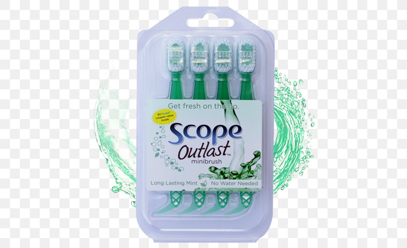 Mouthwash Scope Outlast Minibrush Crest Scope Outlast Toothbrush, PNG, 500x500px, Mouthwash, Airplane, Amazoncom, Canada, Crest Download Free