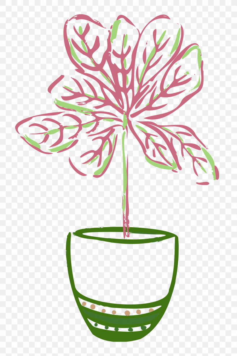 Plant Pot Garden, PNG, 1668x2500px, Plant, Cartoon, Drawing, Easel, Garden Download Free
