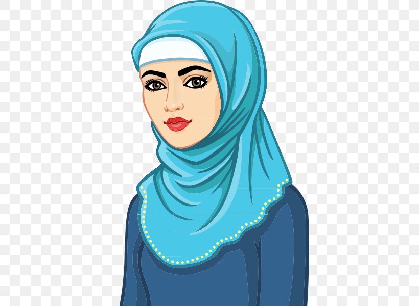 Hijab Muslim Royalty-free Islam, PNG, 546x600px, Watercolor, Cartoon, Flower, Frame, Heart Download Free