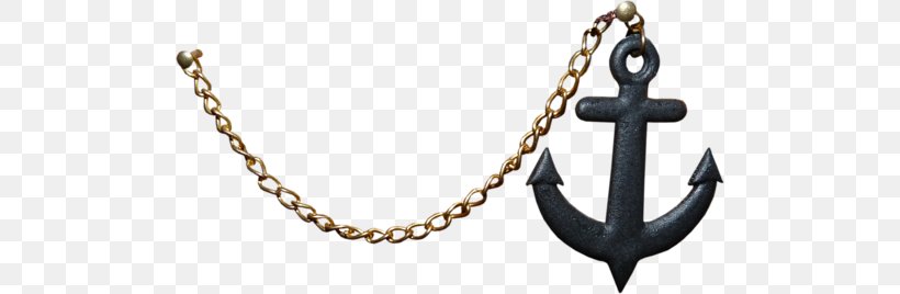 Necklace Chain Charms & Pendants Jewellery Gold, PNG, 500x268px, Necklace, Anchor, Body Jewelry, Chain, Charms Pendants Download Free