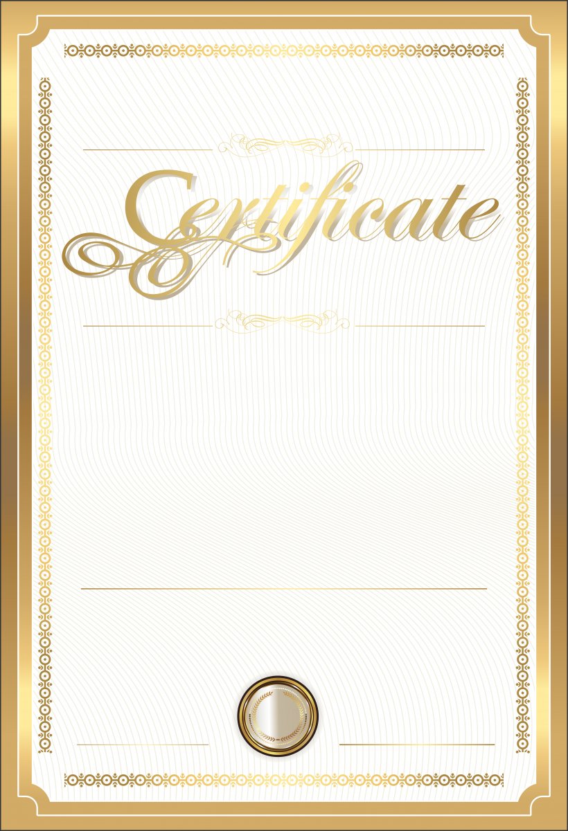 Paper Academic Certificate Gold Certificate Clip Art, PNG, 5458x8000px, Template, Academic Certificate, Brand, Diploma, Document Download Free