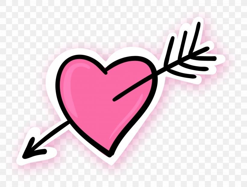 Arrow Through The Heart Pink Blue, PNG, 5150x3900px, Watercolor, Cartoon, Flower, Frame, Heart Download Free