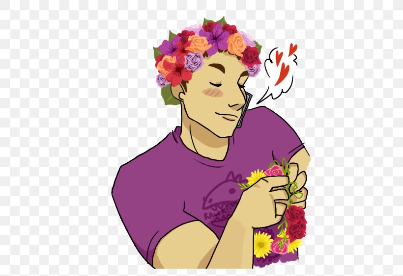 Art Lavender Flower, PNG, 500x563px, Art, Cartoon, Facial Expression, Fictional Character, Floral Design Download Free