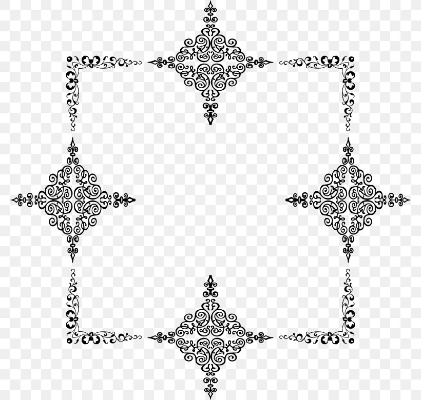 Borders And Frames Clip Art, PNG, 780x780px, Borders And Frames, Black And White, Body Jewelry, Byte, Computer Network Download Free