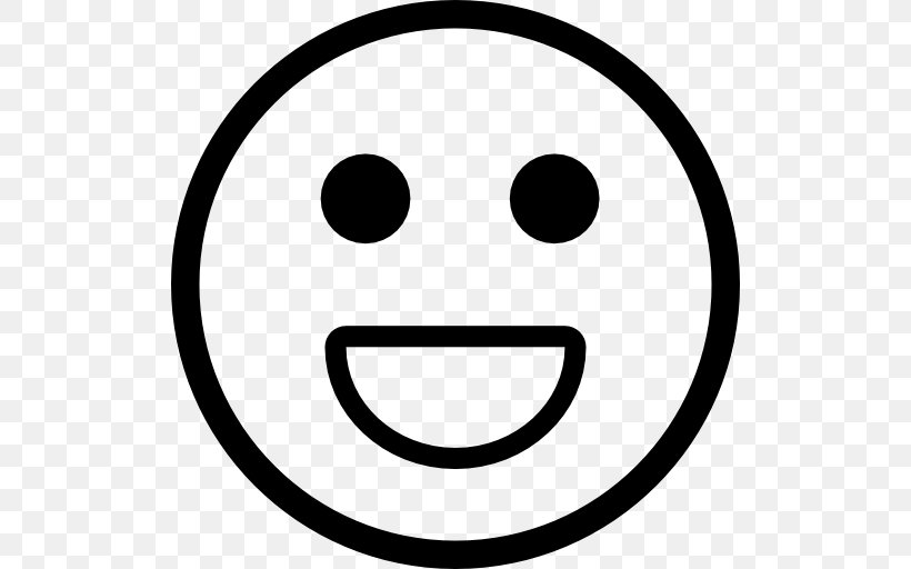 Emoticon Smiley Download, PNG, 512x512px, Emoticon, Avatar, Black And White, Emotion, Face Download Free