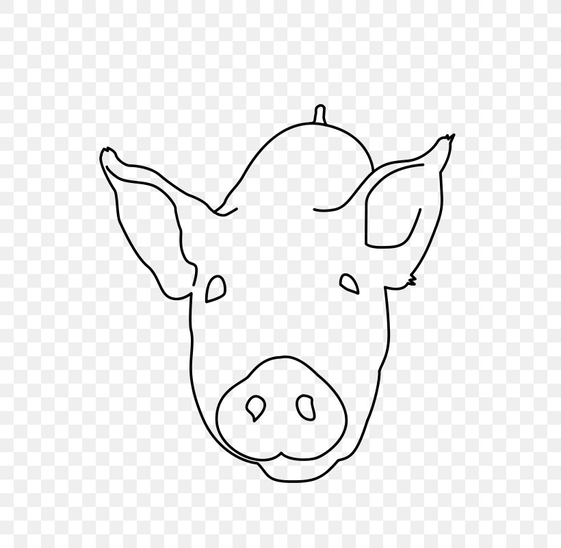 Pig Drawing Clip Art, PNG, 566x800px, Pig, Area, Black, Black And White, Cattle Like Mammal Download Free