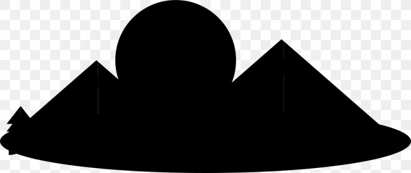 Silhouette Headgear Cone Angle Clip Art, PNG, 980x414px, Silhouette, Black, Black And White, Black M, Cone Download Free