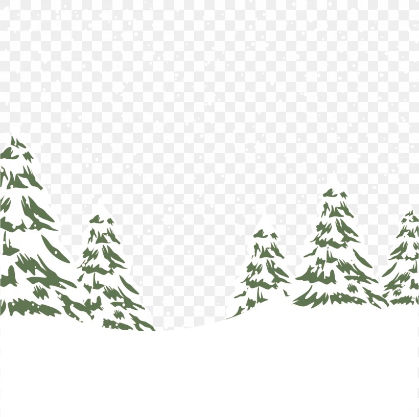 Snow Snow Trees Vector Material, PNG, 1155x1152px, Snow, Area, Black And White, Blizzard, Border Download Free