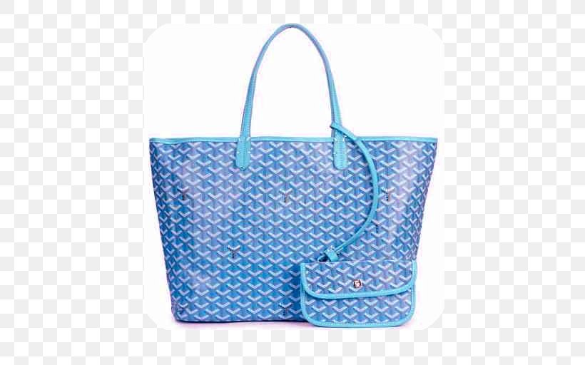 Tote Bag Handbag Goyard Leather, PNG, 512x512px, Tote Bag, Aqua, Azure, Bag, Blue Download Free