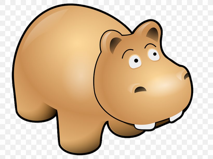 Hippopotamus Cartoon The Hippo Clip Art, PNG, 1024x768px, Hippopotamus, Bear, Big Cats, Carnivoran, Cartoon Download Free