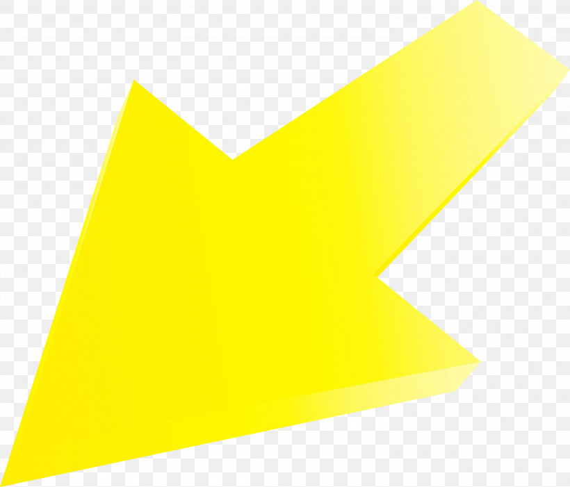 Yellow Font Paper Triangle Logo, PNG, 3000x2568px, Arrow, Logo, Paint, Paper, Paper Product Download Free